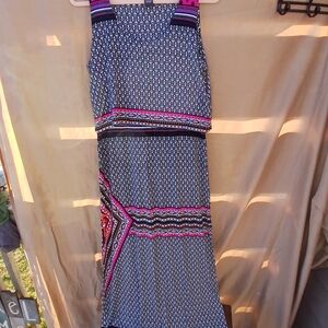 Chelsea & Theodore Geometric Black and White Dress